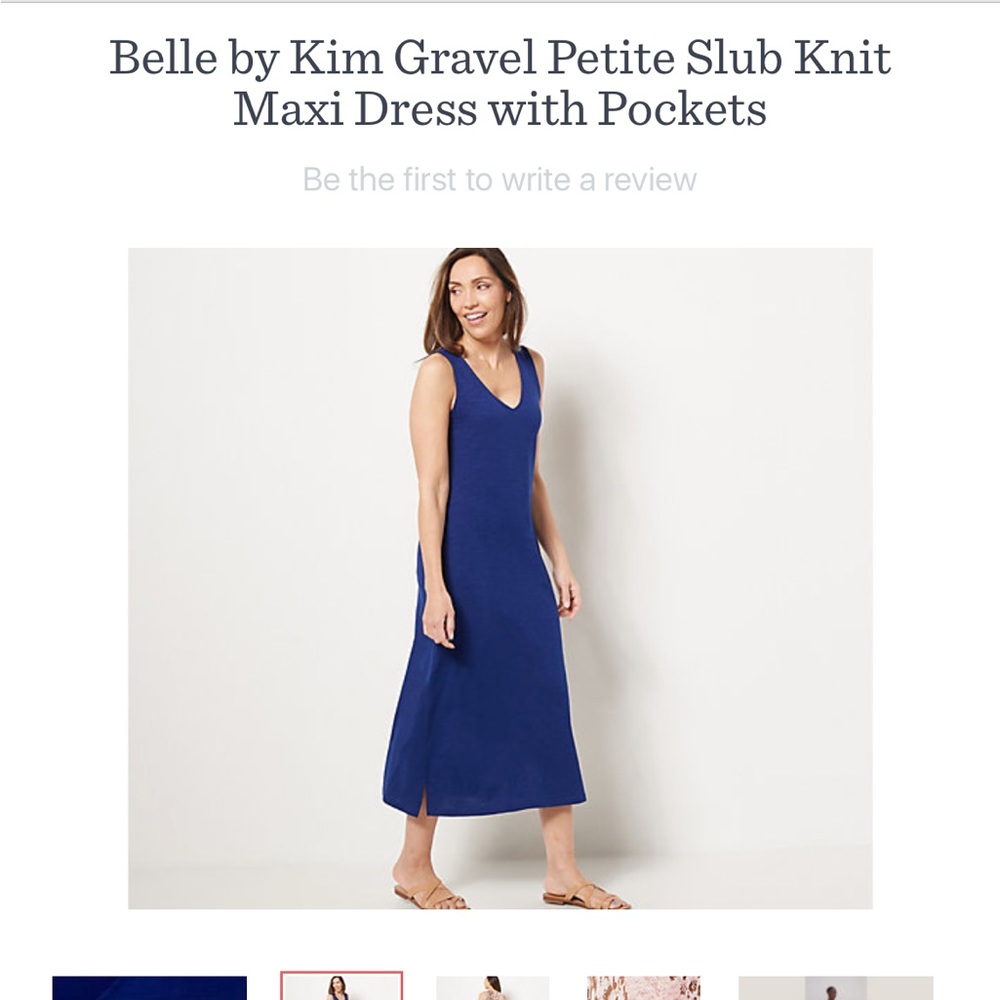 Belle By Kim Gravel Slub Knit maxi dress. XL Petite